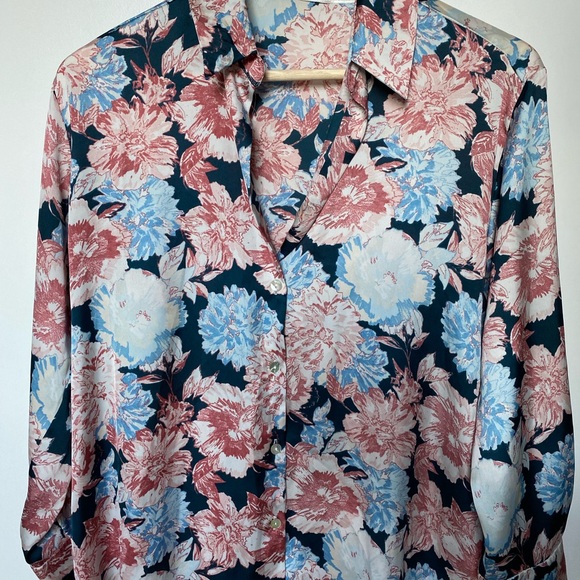 Zara Floral Button-Up Blouse - Picture 2 of 2